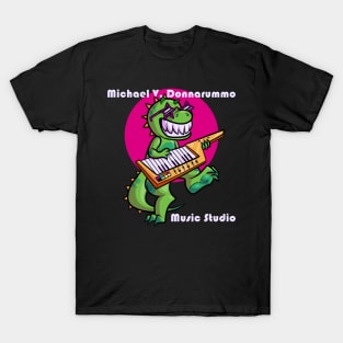 Keytar Dino with Studio Name T-Shirt